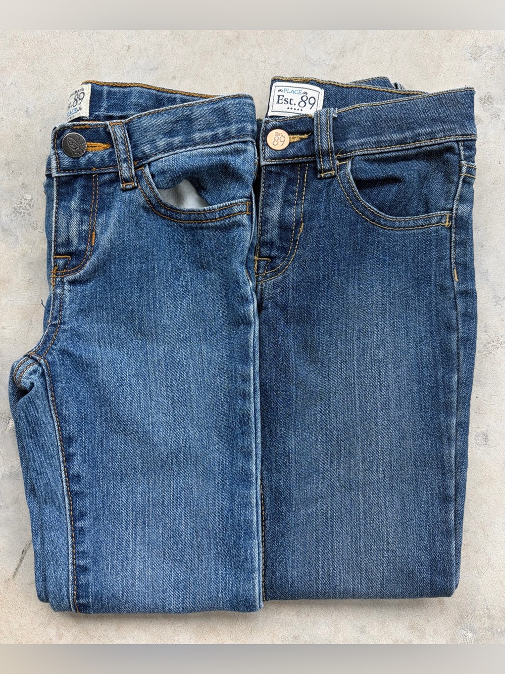 Jean Bundle - 2 Pc Set - The Children's Place - Skinny Stretch Jeans - Size 6
